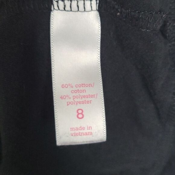 Justice Girls 8 Black "Epic Cool Girls Rule" Tee Short Sleeve Casual T-Shirt Top - Picture 4 of 5